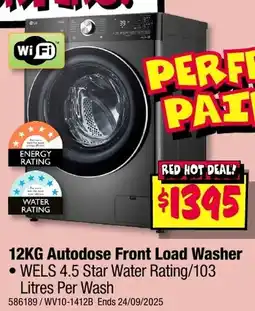 JB Hi-Fi 12KG Autodose Front Load Washer offer