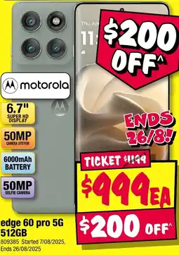 JB Hi-Fi edge 60 pro 5G 512GB offer