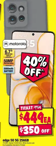 JB Hi-Fi edge 50 5G 256GB offer