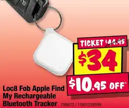 JB Hi-Fi Loc8 Fob Apple Find My Rechargeable Bluetooth Tracker offer