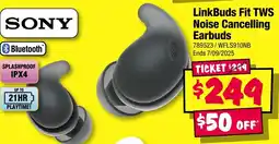 JB Hi-Fi SONY LinkBuds Fit TWS Noise Cancelling Earbuds offer