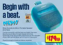 JB Hi-Fi Bose SoundLink Micro Portable Speaker offer
