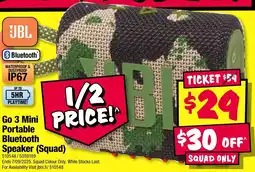 JB Hi-Fi Go 3 Mini Portable Bluetooth Speaker offer