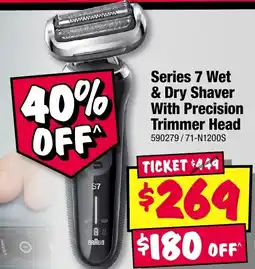 JB Hi-Fi Series 7 Wet & Dry Shaver With Precision Trimmer Head offer
