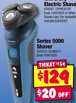 JB Hi-Fi Series 5000 Shaver offer