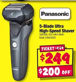 JB Hi-Fi Panasonic 5-Blade Ultra High-Speed Shaver offer