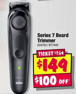 JB Hi-Fi BRAUN Series 7 Beard Trimmer offer