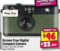 JB Hi-Fi Screen Free Digital Compact Camera offer