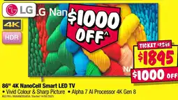 JB Hi-Fi LG 86" 4K NanoCell Smart LED TV offer