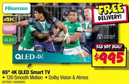 JB Hi-Fi Hisense 65" 4K QLED Smart TV offer