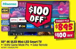JB Hi-Fi Hisense 55" 4K ULED Mini-LED Smart TV offer