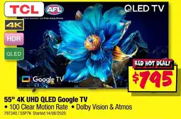 JB Hi-Fi TCL 55" 4K Mini LED Google TV offer