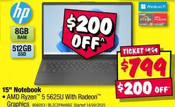 JB Hi-Fi hp 15" Notebook offer