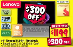 JB Hi-Fi Lenovo 14" Ideapad 5 2-In-1 Notebook offer