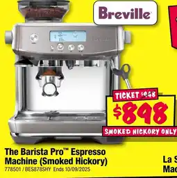 JB Hi-Fi Breville The Barista Pro Espresso Machine offer