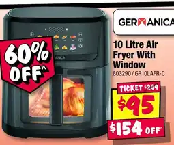 JB Hi-Fi GERMANICA 10 Litre Air Fryer With Window offer