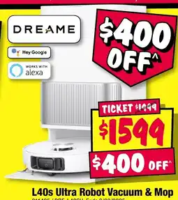 JB Hi-Fi L40s Ultra Robot Vacuum & Mop offer