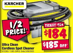 JB Hi-Fi Ultra Clean Cordless Spot Cleaner offer