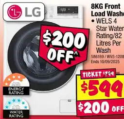 JB Hi-Fi LG 8KG Front Load Washer offer