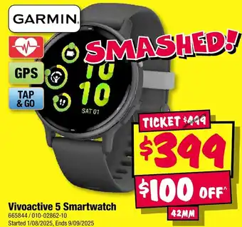 JB Hi-Fi Vivoactive 5 Smartwatch offer