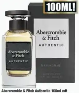 Chemist Warehouse Abercrombie & Fitch Authentic edt offer