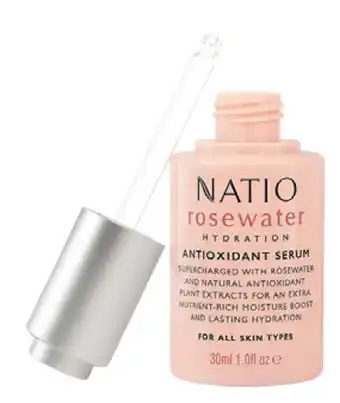 Malouf Pharmacies Natio rosewater hydration antioxidant serum 30ml offer
