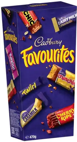 IGA Cadbury Favourites 470g Selected Varieties offer