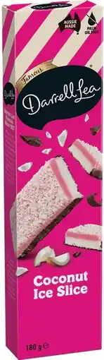 IGA Darrell Lea Caramel Snow Slice or Coconut Ice Slice 180g offer