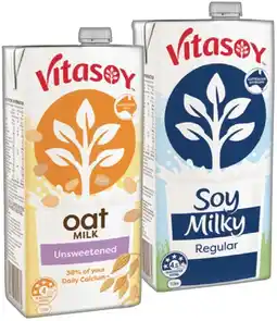 IGA Vitasoy Oat Milk or Soy Milky 1 Litre Selected Varieties offer