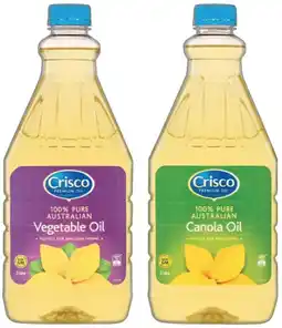 IGA Crisco Canola or Vegetable Oil 2 Litre offer