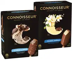 IGA Connoisseur Gourmet Ice Cream 4 Pack or Mini 6 Pack Selected Varieties offer