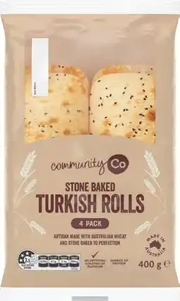 IGA Community Co Turkish Rolls 4 Pack offer
