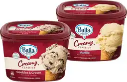 IGA Bulla Creamy Classics Ice Cream 2 Litre Selected Varieties offer