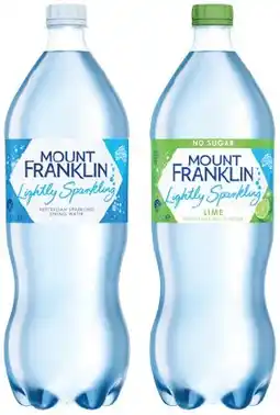 IGA Mount Franklin Lightly Sparkling Water 1.25 Litre Selected Varieties offer