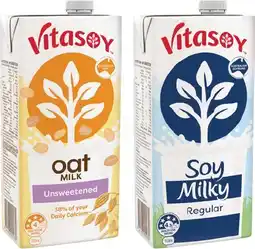 IGA Vitasoy Soy Milky, Oat Milk or Almond Milk 1 Litre Selected Varieties offer