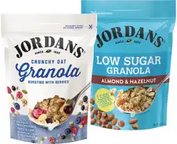 IGA Jordans Granola 500‑750g or Crispy Oat Clusters 500g Selected Varieties offer