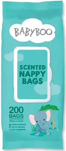 IGA BabyBoo Nappy Bags 200 Pack offer