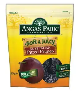 IGA Angas Park Soft & Juicy Australian Pitted Prunes 250g offer