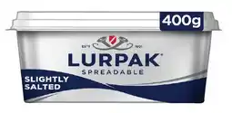 IGA Lurpak Spreadable Butter Slightly Salted 400g offer