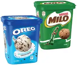IGA Oreo or Nestlé Milo Ice Cream 1.2 Litre offer