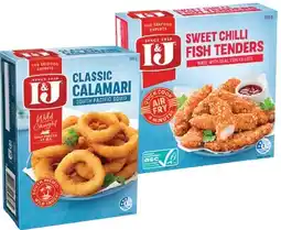IGA I&J Fish Tenders 320g, Calamari or Squid 360g Selected Varieties offer