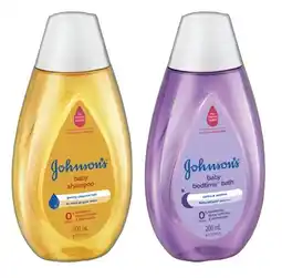 IGA Johnson’s Baby Shampoo, Bedtime Bath, Oil or Lotion 200mL Selected Varieties offer