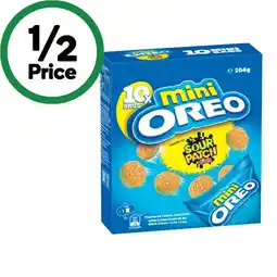 Woolworths Oreo Mini Cookies 204g Pk 10 offer