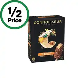 Woolworths Connoisseur Ice Cream Sticks 360-400ml Pk 4-6 – From the Freezer offer