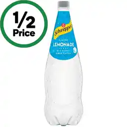 Woolworths Schweppes Soft Drink Varieties 1.1 Litre offer