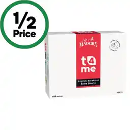 Woolworths T4me Tea Bags Pk 80-100 offer