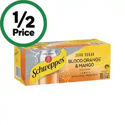 Woolworths Schweppes Infused Mineral Water Varieties 10 x 375ml offer