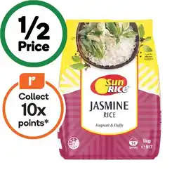 Woolworths SunRice Jasmine Medium Grain Rice 1 kg offer