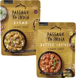 Coles Passage To India Simmer Sauce 375g offer