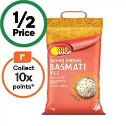 Woolworths SunRice Basmati Rice 5 kg offer